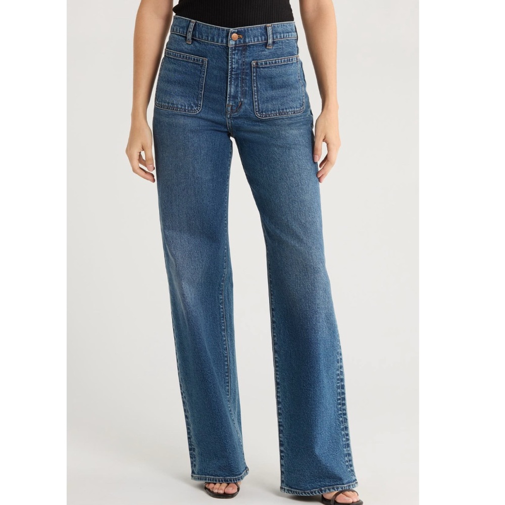 Madewell The Perfect Vintage Patch
Pocket Wide Leg Jeans Size 33